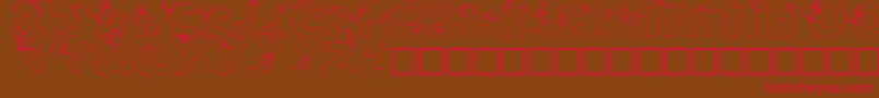 RypChc Font – Red Fonts on Brown Background
