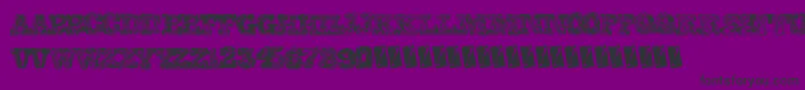 Collegescribble Font – Black Fonts on Purple Background