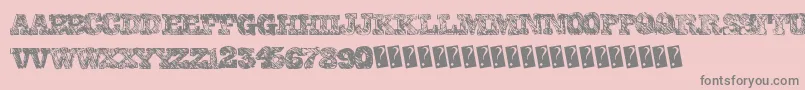 Collegescribble Font – Gray Fonts on Pink Background