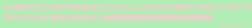 Collegescribble Font – Pink Fonts on Green Background