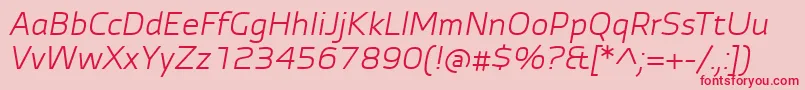 En savoir plus sur la police AutobahnProItalic Police AutobahnProItalic – polices rouges sur fond rose