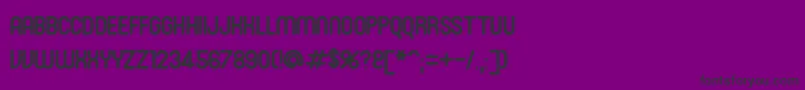 SanasoftRoni.Kz-Schriftart – Schwarze Schriften auf violettem Hintergrund