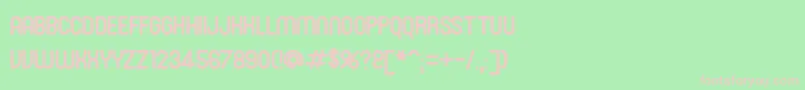 SanasoftRoni.Kz Font – Pink Fonts on Green Background