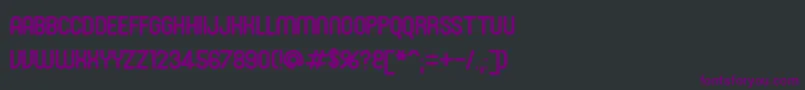 Шрифт SanasoftRoni.Kz – фиолетовые шрифты на чёрном фоне
