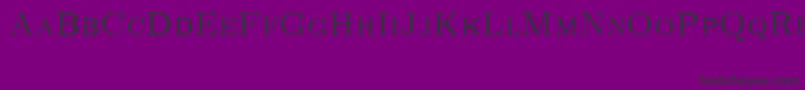 CmRomancapsRegular Font – Black Fonts on Purple Background