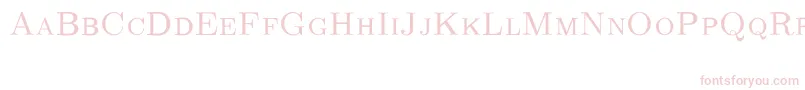 CmRomancapsRegular Font – Pink Fonts on White Background