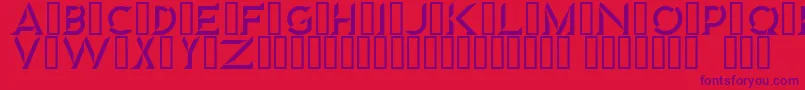 Diamond Font – Purple Fonts on Red Background
