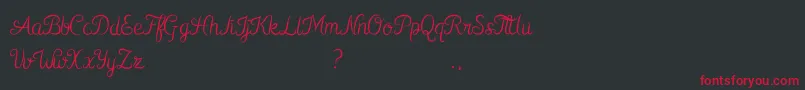 Kurnia Font – Red Fonts on Black Background