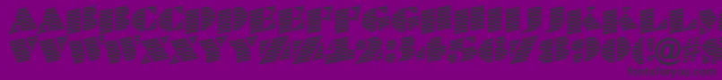 BraggatitulmarupRegular Font – Black Fonts on Purple Background