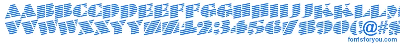 フォントBraggatitulmarupRegular – 白い背景に青い文字
