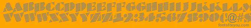 BraggatitulmarupRegular Font – Gray Fonts on Orange Background