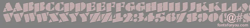 BraggatitulmarupRegular Font – Pink Fonts on Gray Background