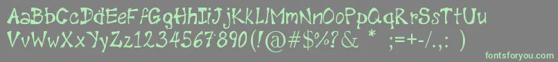 Шрифт DiamondScript – зелёные шрифты на сером фоне