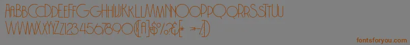 Brodothingrunge Font – Brown Fonts on Gray Background