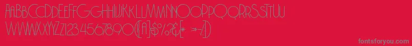 Brodothingrunge Font – Gray Fonts on Red Background
