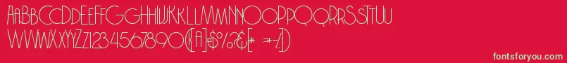 Brodothingrunge Font – Green Fonts on Red Background