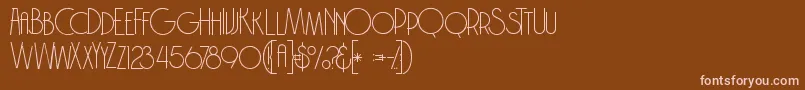 Brodothingrunge Font – Pink Fonts on Brown Background