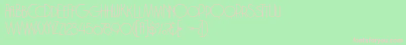 Brodothingrunge Font – Pink Fonts on Green Background