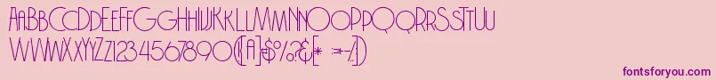 Brodothingrunge Font – Purple Fonts on Pink Background