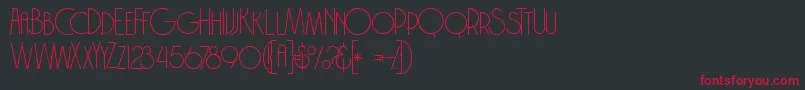 Brodothingrunge Font – Red Fonts on Black Background