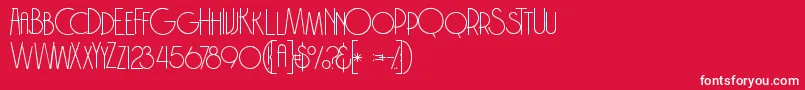 Brodothingrunge Font – White Fonts on Red Background
