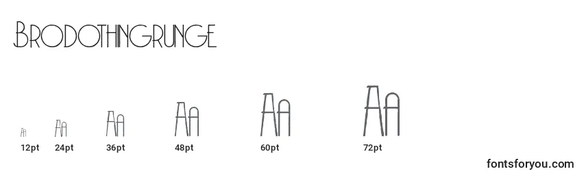 Brodothingrunge (47492) Font Sizes