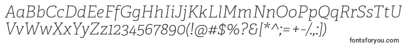AdelleCyrillicThinItalic Font – Fixed-width Fonts