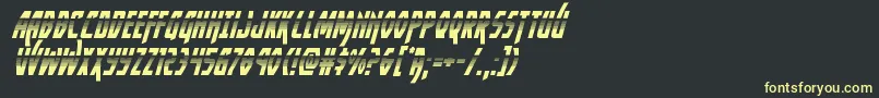 Yankeeclipperhalfital Font – Yellow Fonts on Black Background