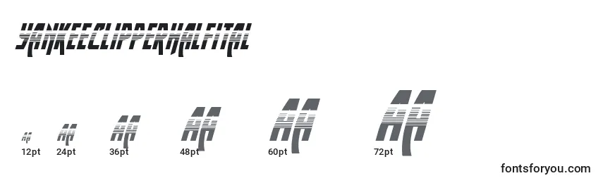 Yankeeclipperhalfital Font Sizes