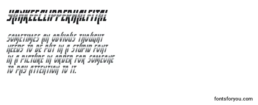 Yankeeclipperhalfital Font