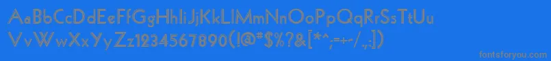 HollywoodRegular Font – Gray Fonts on Blue Background