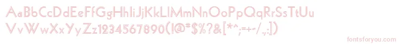 HollywoodRegular Font – Pink Fonts on White Background