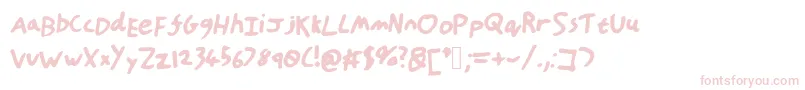 HandOfTt Font – Pink Fonts on White Background