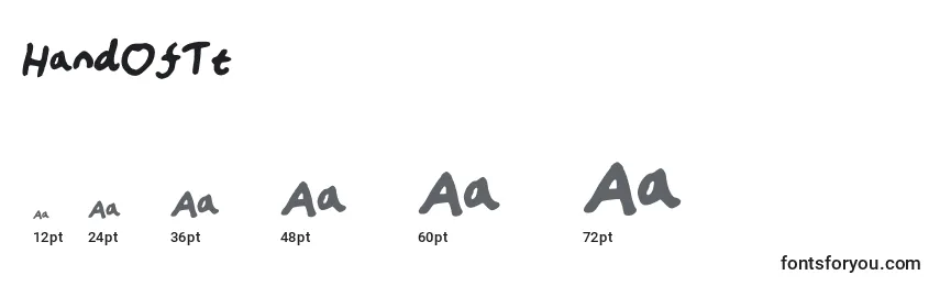 HandOfTt Font Sizes