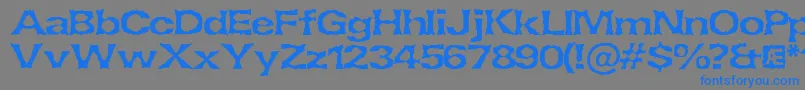 Lethargi Font – Blue Fonts on Gray Background