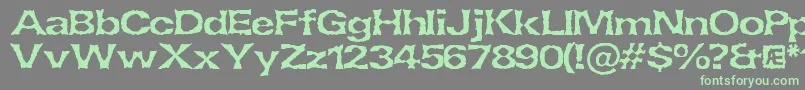 Lethargi Font – Green Fonts on Gray Background