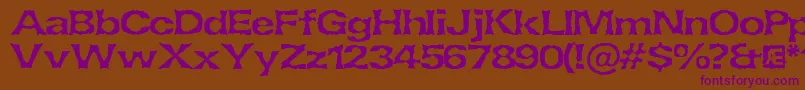 Lethargi Font – Purple Fonts on Brown Background