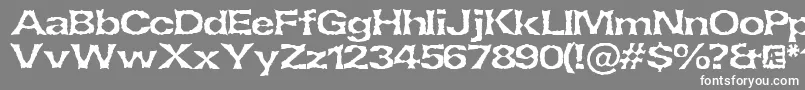 Lethargi Font – White Fonts on Gray Background