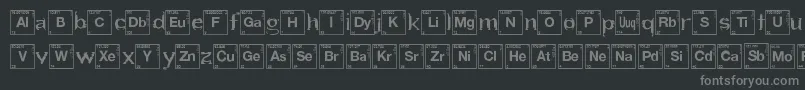 Czcionka HeartBreakingBad – szare czcionki na czarnym tle