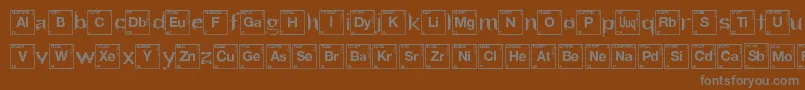 HeartBreakingBad Font – Gray Fonts on Brown Background
