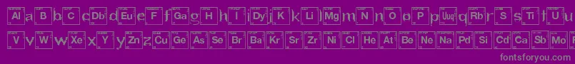 Czcionka HeartBreakingBad – szare czcionki na fioletowym tle