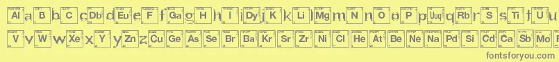 HeartBreakingBad Font – Gray Fonts on Yellow Background