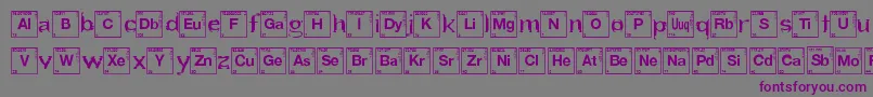 HeartBreakingBad-fontti – violetit fontit harmaalla taustalla