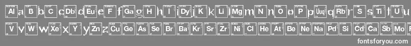 Czcionka HeartBreakingBad – białe czcionki na szarym tle