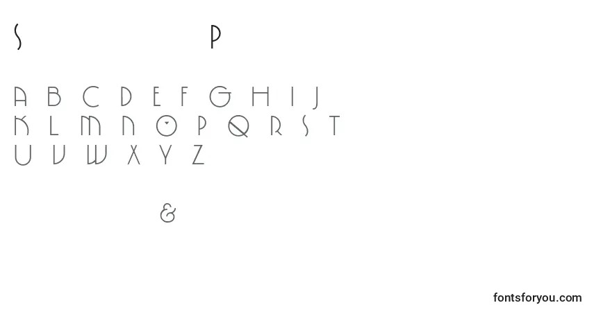 Schriftart SpringgardenPl – Alphabet, Zahlen, spezielle Symbole
