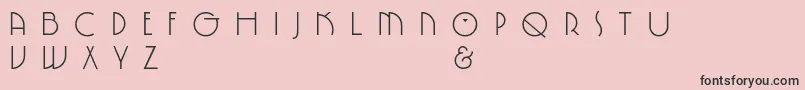 SpringgardenPl Font – Black Fonts on Pink Background