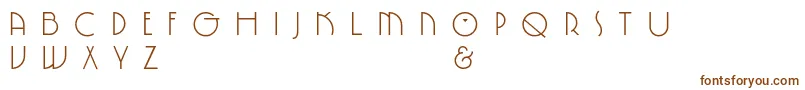 SpringgardenPl Font – Brown Fonts on White Background