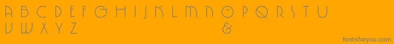 SpringgardenPl Font – Gray Fonts on Orange Background