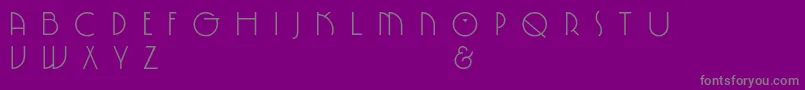 SpringgardenPl Font – Gray Fonts on Purple Background