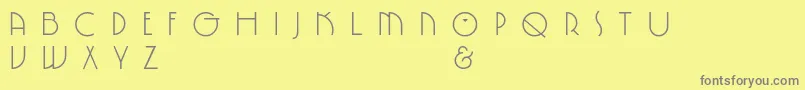 SpringgardenPl Font – Gray Fonts on Yellow Background